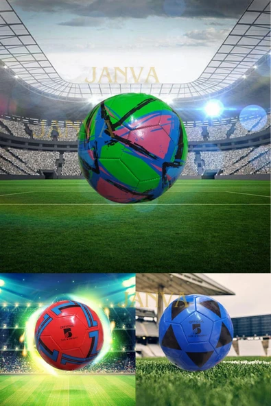 Janva Dikişli Kaliteli Futbol Topu Taraftar Avrupa Dünya Takımları Sporcu Sağlam Top Halı Saha Çim Saha ürün görseli 1