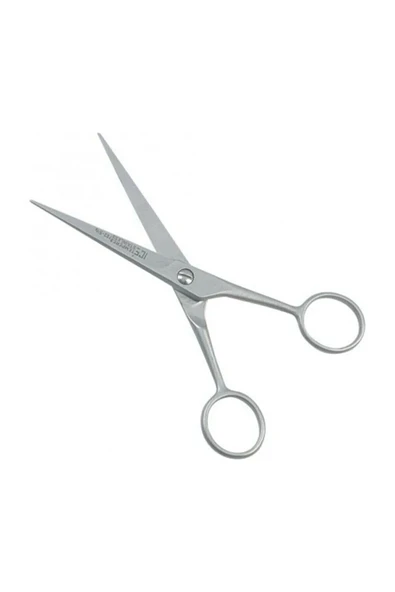Janva Berber Çelik Saç Kesim Makası 16 Cm Kuaför Kaş Bıyık Sakal Kesme Makas ürün görseli 1