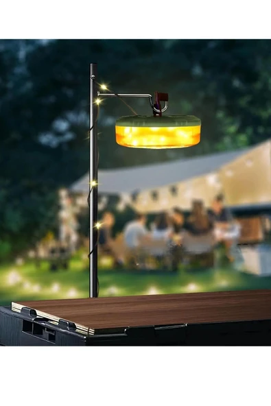 Janva 10 Metre Şeffaf Led Şarjlı Sarılabilir Makaralı Renkli Çok Modlu Işlevli Ve Dekoratif Kamp Lambası ürün görseli 1