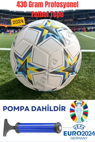 Janva Şampiyonlar Ligi Tasarımı 420gram Kaliteli Futbol Topu Pompa ve Şişirme İğnesi Hediyeli Masterplus ürün görseli 1