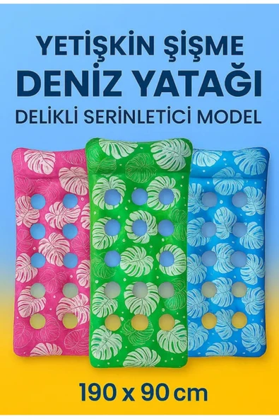 Janva Delikli Bardaklı Deniz Ve Havuz Yatağı Renkli Koltuk Yatak 190 Cm ürün görseli 1