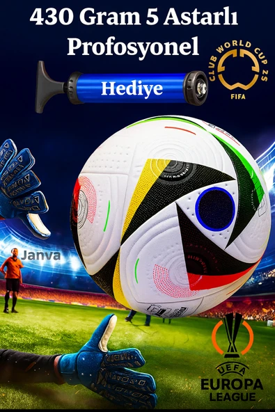 Janva Pompalı Futbol Topu Lazer Kesim 425 gram 1.kalite ürün görseli 1
