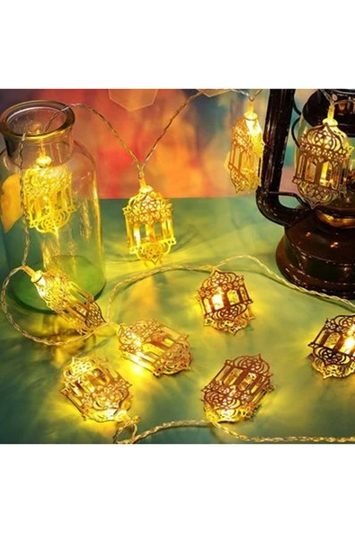 Ramazan Temalı Pilli Led Gün Işığı 2mt ürün görseli 1