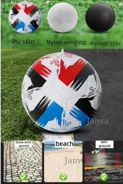 Janva Lazer Kesim Futbol Topu 420 gram Maç Ve Antreman Topu Premier Lig Özel Tasarımı ürün görseli 1