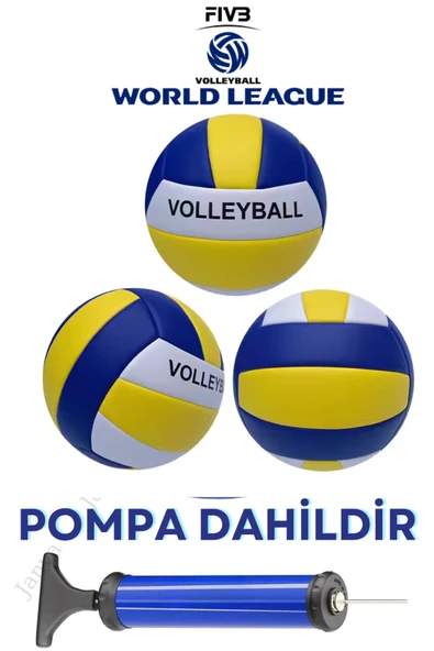 Janva Okulllar İçin Pompalı Voleybol Topu Dikişli Çocuk Genç Ve Yetişkin ürün görseli 1
