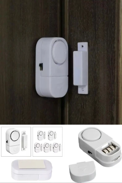 Janva 5 Adet Cam Pencere Kapı Pvc Engelleyici Güvenlik Ürünleri Manyetik Alarm Set - Resim 7