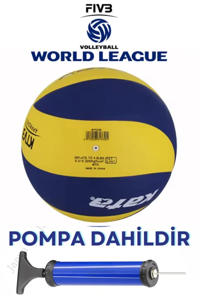 Janva Official Voleybol Topu Soft Yapıştırma 3 Astar Nizami Ölçüde No: 5 Voleybol Topu 240 gr + Pompa ürün görseli 1