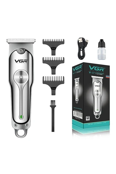Janva V-071 Mini Şarjlı Metal Profesyonel Saç Sakal Tıraş Makinesi ürün görseli 1