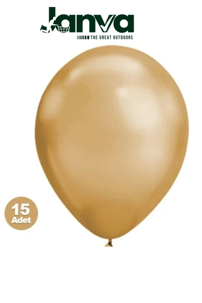 Janva Büyük Boy 12 İnç Parlak Metalik Balon Parti Doğum Günü Gösteri 100 adet ürün görseli 1