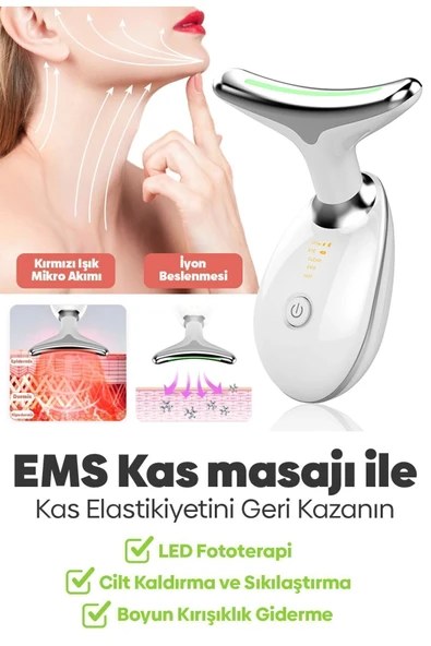 Janva Pro 3 Programlı Yüz Ve Boyun Kırışıklık Karşıtı Ve Giderici Ems Güzellik Cihazı ürün görseli 1