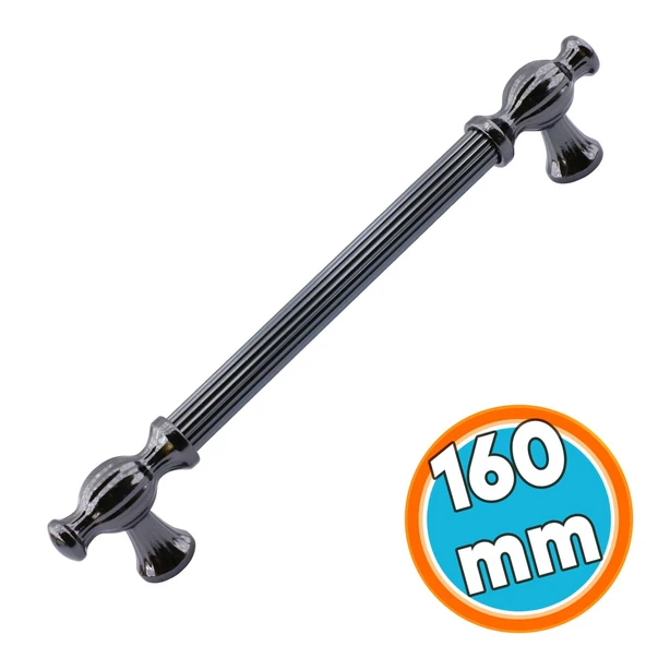 Mobilya Mutfak Dolabı Çekmece Dolap Kapak Kulpu Kulpları Kulbu Füme 160 Mm Metal Kulp 16 cm ürün görseli 1