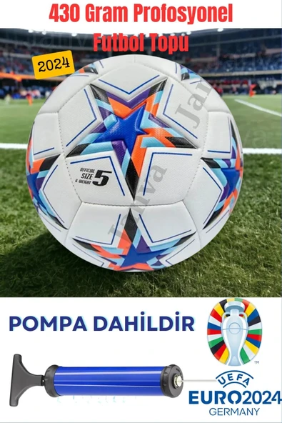 Janva Futbol Topu 420 gram Lazer Kesim Maç ve Antreman + Pompa ürün görseli 1