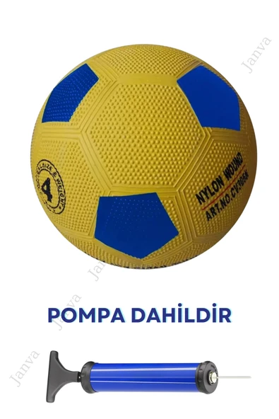 Janva Fenerbahçe Maç Topu Futbol Topu Kauçuk Pompa Şişirme Iğnesi Kanarya Top ürün görseli 1