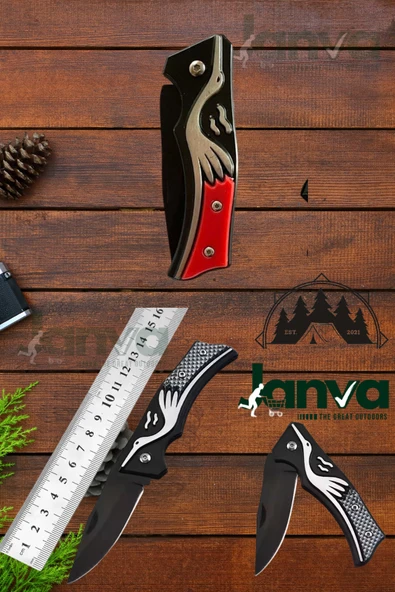 Janva Kamp Çakı Bıçak Koleksiyonluk Jasad Pratik 16 cm Klipsili Kemere Takmalı ürün görseli 1