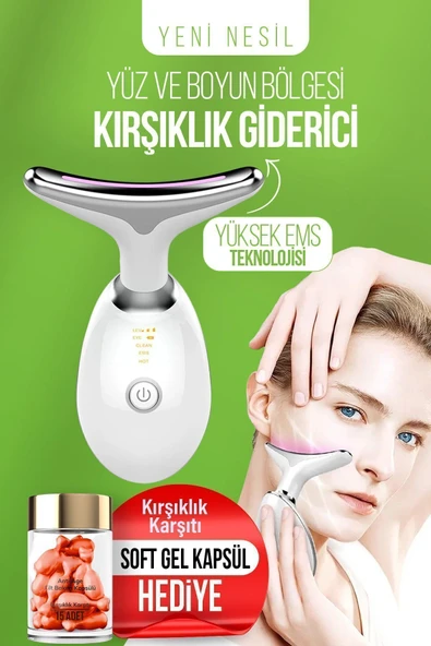 Arives Beyaz Yüz Ve Boyun Kırşıklık Giderici Ems Güzellik Cihazı ( Gıdık,Sarkma,Kırışıklık) Evet Elektroni ürün görseli 1