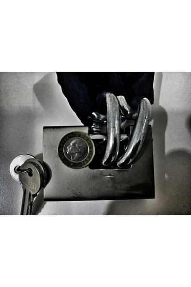 Vi Caro 1.5 Metre 10 Mm Su Geçirmez Kılıflı  Kalınlığında Motosiklet Zincir Çelik Kilit Scooter Motor Kilidi ürün görseli 1