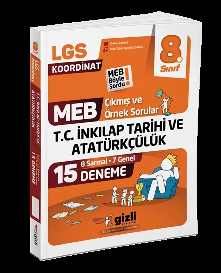 Gizli Yayınları Lgs Meb Çıkmış ve Örnek Sorular T.C. İnkılap Tarihi ve Atatürkçülük 15'li Deneme-Meb Böyle Sordu ürün görseli 1