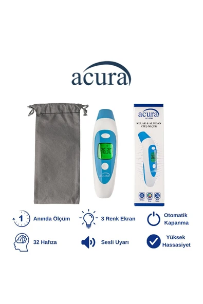 AC-9280 Kulaktan & Alından Ateş Ölçer Çanta Hediyeli ürün görseli 1