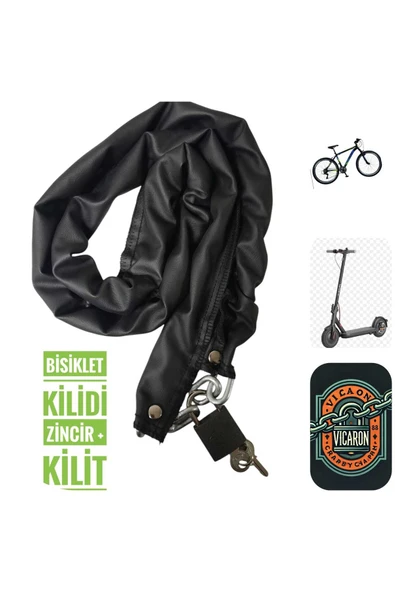 Vi Caro 1 metre Bisiklet kilidi 1 metre kask kilidi ürün görseli 1