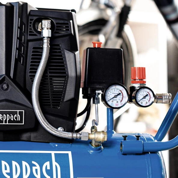 PTTAVM: Scheppach HC25si Sessiz Kompresör 1100 W 8 Bar 24 Lt
