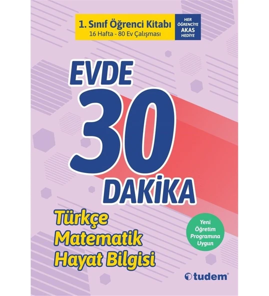 Tudem Yayınları 1. Sınıf Evde 30 Dakika ürün görseli 1