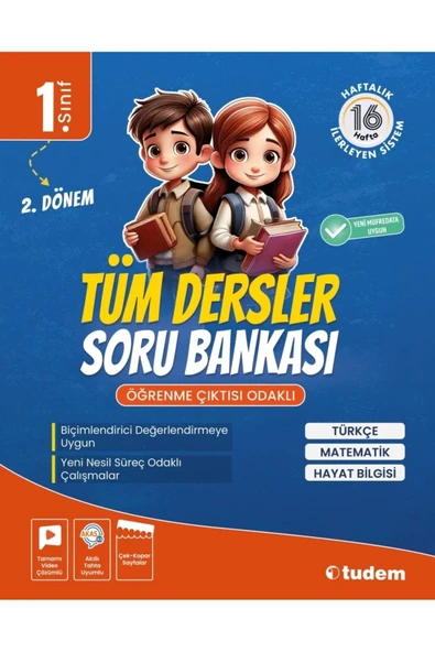 Tüm Dersler 1.sınıf Soru Bankası (2.DÖNEM) ürün görseli 1