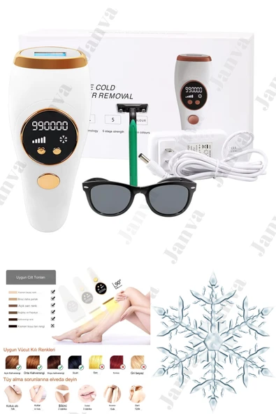Janva Yeni Nesil Buz Lazer Ipl Epilasyon Cihazı 999.888 Atım ürün görseli 1