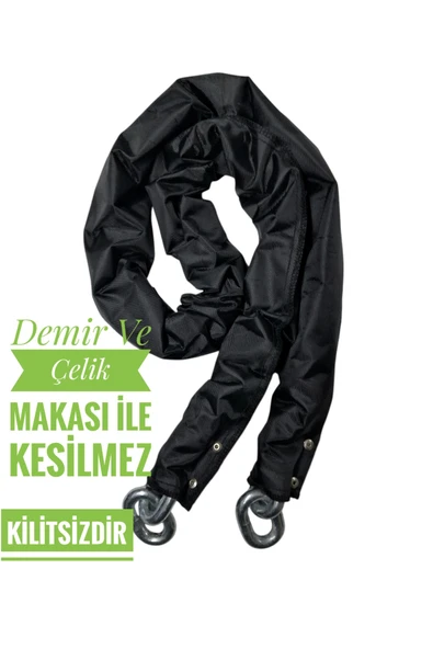Vi Caro 13 mm 2 metre  Kesilmez motorsiklet Zincir Kilit Motor Kilidi  Motorsiklet Kilidi ürün görseli 1