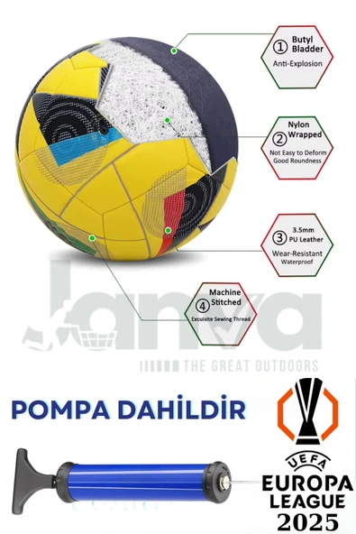 Janva Özel Tasarımı Futbol Topu Lazer Kesim 410 gram Maç topu ürün görseli 1