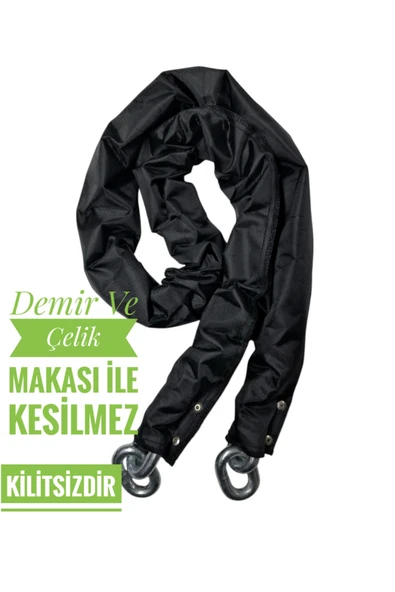 Vi Caro 13 mm 2.5 metre  Kesilmez motorsiklet Zincir Kilit Motor Kilidi  Motorsiklet Kilidi ürün görseli 1