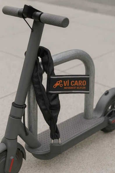 Vi Caro 6 mm Kalınlık 1 metre uzunluk Bisiklet kilidi E scooter kilidi çok amaçlı zincir kilit ürün görseli 1