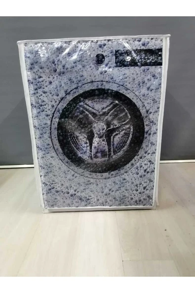 Damla Desenli Fermuarlı Çamaşır Ve Kurutma Makinesi Örtüsü ürün görseli 1