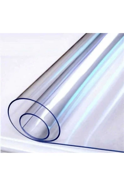 2 mm KALINLIK 80 cm en Şeffaf  Kalın PVC Masa Koruyucu Mika Masa Örtüsü ürün görseli 1