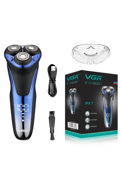 VGR Islak Ve Kuru Şarjlı Tıraş Makinesi V-306 3d Başlık ürün görseli 1