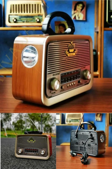 xsir Retro Rt-301 B Nostaljik Görünümlü Bluetoothlu Ve Fenerli Mp3 Çalar Radyo Müzik Kutusu ürün görseli 1
