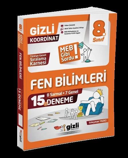 Gizli Yayınları Lgs 8. Sınıf Fen Bilimleri 15'li Deneme-Meb Gibi Sordu ürün görseli 1