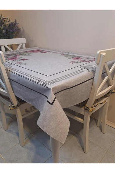 DORA PANO Elyaf Tabanlı Pvc Muşamba - Desenli Silinebilir 120 X 155 Hazır Masa Örtüsü ürün görseli 1
