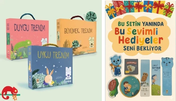 Kutulu Puzzle + Kitap Seti 3 lü (Büyümek Trenim + Duygu Trenim + Uyku Trenim) ürün görseli 1
