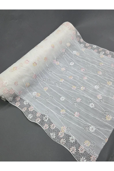 PVC KÜPÜR DANTEL RAF VE DOLAP ÖRTÜSÜ RUNNER - Resim 2