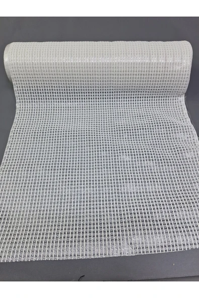 PVC KÜPÜR DANTEL RAF VE DOLAP ÖRTÜSÜ RUNNER  (BEYAZ) ürün görseli 1
