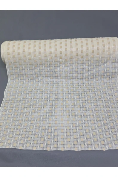 PVC KÜPÜR DANTEL RAF VE DOLAP ÖRTÜSÜ RUNNER  (KREM) ürün görseli 1
