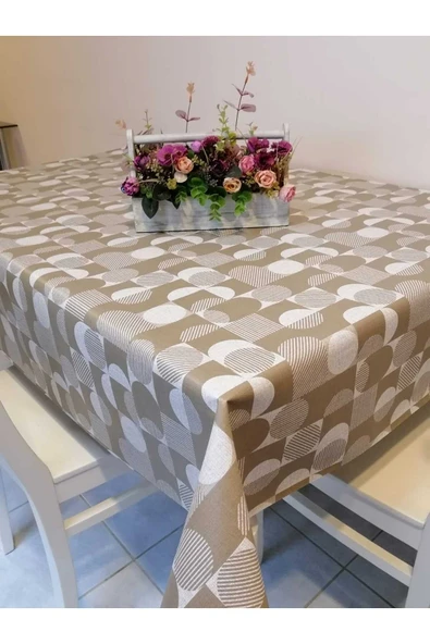 Elyaflı Pvc Muşamba - Desenli Silinebilir Masa Örtüsü ürün görseli 1