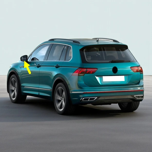 VW Tiguan 2021-2023 Sol Dış Dikiz Ayna Camı Isıtmalı 5NA857521 ürün görseli 1