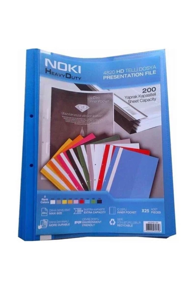 Noki Hd Telli Dosya Mavi Kod:4826Hd-130 ürün görseli 1