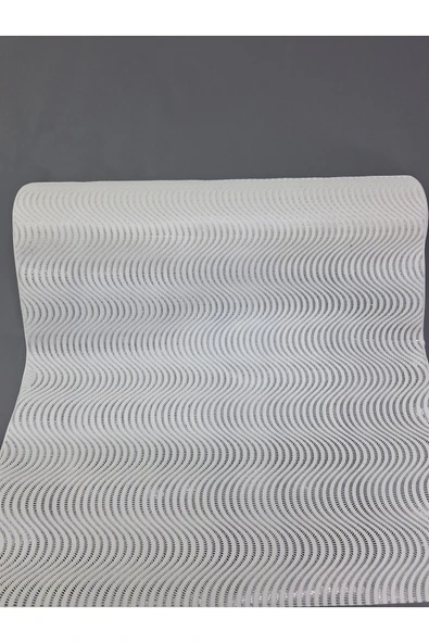 PVC KÜPÜR DANTEL RAF VE DOLAP ÖRTÜSÜ RUNNER  (BEYAZ) ürün görseli 1