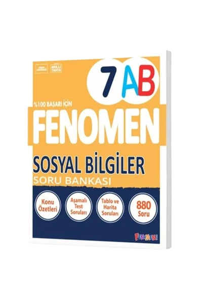 7. Sınıf Sosyal Bilgiler Soru Bankası (A-B) ürün görseli 1