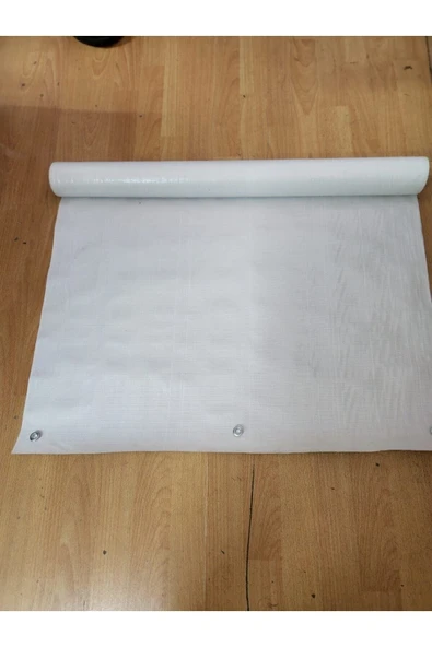 67x200cm Beyaz Pilsa Balkon Brandası(istediğiniz Ölçü Kadar Adeti Çoğaltabilirsiniz ) ürün görseli 1