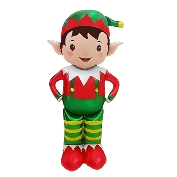 Yılbaşı Partisi Ayaklı Elf Çocuk Folyo Balon ürün görseli 1