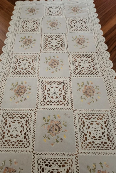 Pvc Runner Ve Sehpa Üstü Servislik 80 cm X 40 cm - Resim 2