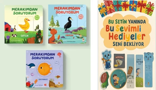 Merakımdan Soruyorum Seti 3 Kitap (Çiftlik + Okyanus + Orman) ürün görseli 1